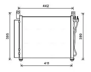 Kondensator, Klimaanlage AVA QUALITY COOLING KAA5158D