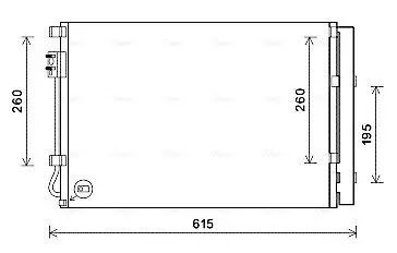 Kondensator, Klimaanlage AVA QUALITY COOLING KAA5280D Bild Kondensator, Klimaanlage AVA QUALITY COOLING KAA5280D