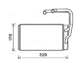 Wärmetauscher, Innenraumheizung AVA QUALITY COOLING KAA6263
