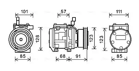 Kompressor, Klimaanlage AVA QUALITY COOLING KAAK145