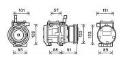 Kompressor, Klimaanlage AVA QUALITY COOLING KAAK145