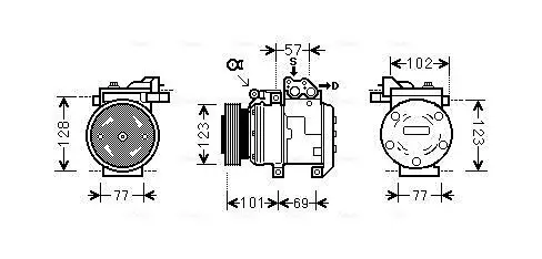 Kompressor, Klimaanlage AVA Clever Choice KAK146 Bild Kompressor, Klimaanlage AVA Clever Choice KAK146
