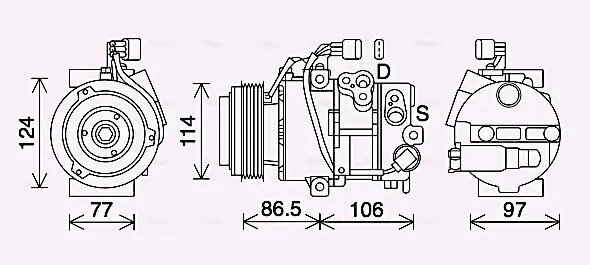 Kompressor, Klimaanlage AVA Clever Choice KAK285