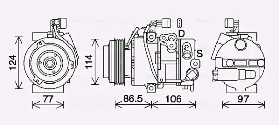 Kompressor, Klimaanlage AVA Clever Choice KAK285 Bild Kompressor, Klimaanlage AVA Clever Choice KAK285