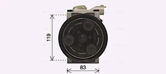 Kompressor, Klimaanlage AVA QUALITY COOLING KAK298 Bild Kompressor, Klimaanlage AVA QUALITY COOLING KAK298