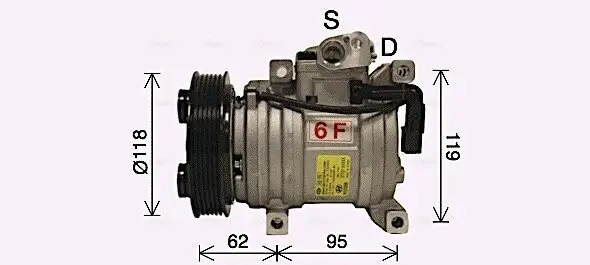 Kompressor, Klimaanlage AVA QUALITY COOLING KAK298