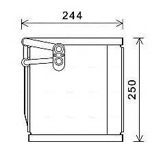 Verdampfer, Klimaanlage AVA QUALITY COOLING KAV199