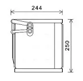 Verdampfer, Klimaanlage AVA QUALITY COOLING KAV199