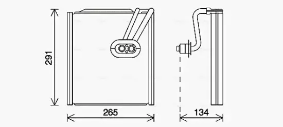 Verdampfer, Klimaanlage AVA QUALITY COOLING KAV292 Bild Verdampfer, Klimaanlage AVA QUALITY COOLING KAV292