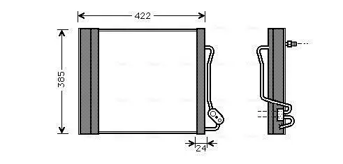 Kondensator, Klimaanlage AVA QUALITY COOLING MCA5001D Bild Kondensator, Klimaanlage AVA QUALITY COOLING MCA5001D