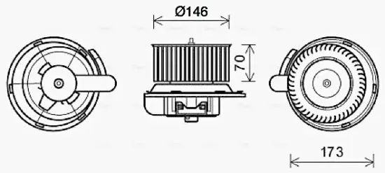 Innenraumgebläse AVA QUALITY COOLING ME8287 Bild Innenraumgebläse AVA QUALITY COOLING ME8287