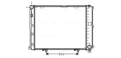 Kühler, Motorkühlung AVA QUALITY COOLING MS2035 Bild Kühler, Motorkühlung AVA QUALITY COOLING MS2035