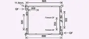 Kühler, Motorkühlung AVA QUALITY COOLING MS2694