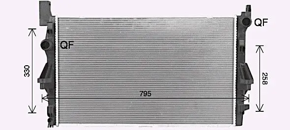 Kühler, Motorkühlung AVA Clever Choice MS2732