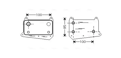 Ölkühler, Motoröl AVA QUALITY COOLING MS3376