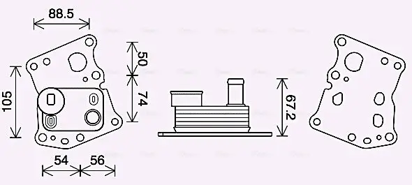 Ölkühler, Motoröl AVA Clever Choice MS3701