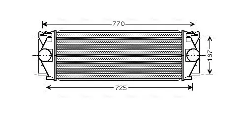 Ladeluftkühler AVA QUALITY COOLING MS4396