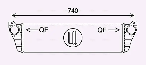 Ladeluftkühler AVA QUALITY COOLING MS4690
