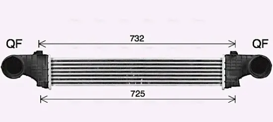 Ladeluftkühler AVA QUALITY COOLING MS4726 Bild Ladeluftkühler AVA QUALITY COOLING MS4726