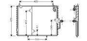 Kondensator, Klimaanlage AVA QUALITY COOLING MS5160