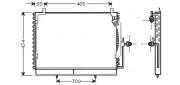 Kondensator, Klimaanlage AVA QUALITY COOLING MS5161
