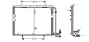 Kondensator, Klimaanlage AVA QUALITY COOLING MS5290