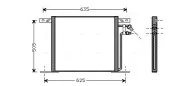 Kondensator, Klimaanlage AVA QUALITY COOLING MS5220