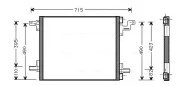 Kondensator, Klimaanlage AVA QUALITY COOLING MS5270