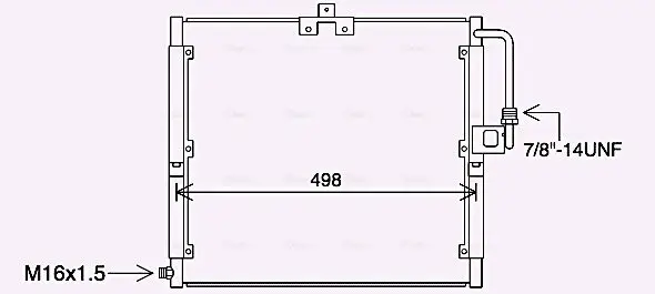 Kondensator, Klimaanlage AVA QUALITY COOLING MS5709