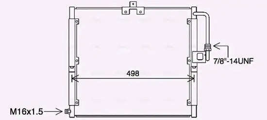 Kondensator, Klimaanlage AVA QUALITY COOLING MS5709 Bild Kondensator, Klimaanlage AVA QUALITY COOLING MS5709