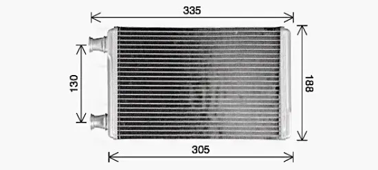 Wärmetauscher, Innenraumheizung AVA QUALITY COOLING MS6779 Bild Wärmetauscher, Innenraumheizung AVA QUALITY COOLING MS6779