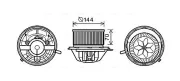 Innenraumgebläse 12 V AVA QUALITY COOLING MS8607