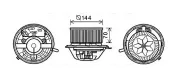 Innenraumgebläse 12 V AVA QUALITY COOLING MS8608