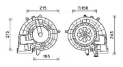 Innenraumgebläse 12 V AVA QUALITY COOLING MS8612