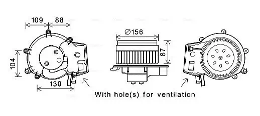 Innenraumgebläse 12 V AVA QUALITY COOLING MS8625 Bild Innenraumgebläse 12 V AVA QUALITY COOLING MS8625