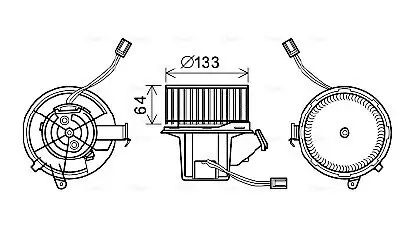 Innenraumgebläse 12 V AVA QUALITY COOLING MS8628 Bild Innenraumgebläse 12 V AVA QUALITY COOLING MS8628