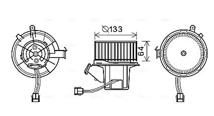 Innenraumgebläse 12 V AVA QUALITY COOLING MS8630