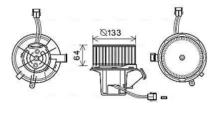 Innenraumgebläse 12 V AVA QUALITY COOLING MS8640