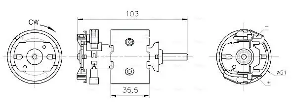 Innenraumgebläse 12 V AVA QUALITY COOLING MS8783