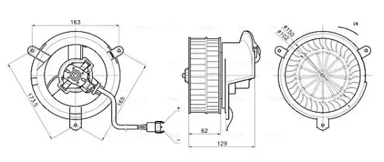 Innenraumgebläse 12 V AVA QUALITY COOLING MS8784 Bild Innenraumgebläse 12 V AVA QUALITY COOLING MS8784