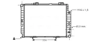 Kühler, Motorkühlung AVA QUALITY COOLING MSA2283