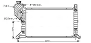 Kühler, Motorkühlung AVA QUALITY COOLING MSA2300