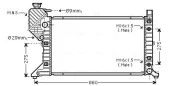 Kühler, Motorkühlung AVA QUALITY COOLING MSA2343