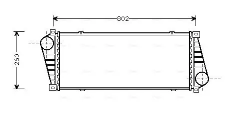 Ladeluftkühler AVA QUALITY COOLING MSA4217