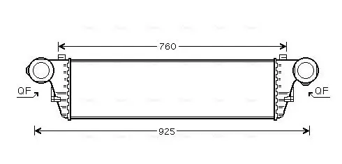 Ladeluftkühler AVA QUALITY COOLING MSA4297