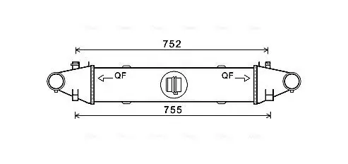 Ladeluftkühler AVA QUALITY COOLING MSA4556