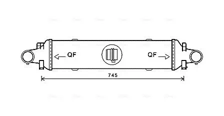 Ladeluftkühler AVA QUALITY COOLING MSA4593