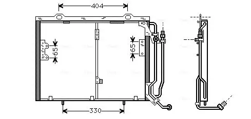 Kondensator, Klimaanlage AVA QUALITY COOLING MSA5245