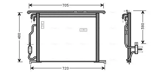 Kondensator, Klimaanlage AVA Clever Choice MSA5280 Bild Kondensator, Klimaanlage AVA Clever Choice MSA5280