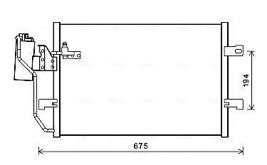 Kondensator, Klimaanlage AVA QUALITY COOLING MSA5289D